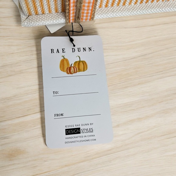 NWT Rae Dunn ‘Hello Pumpkin’ Faux Book Stack Decoration - Picture 8 of 9